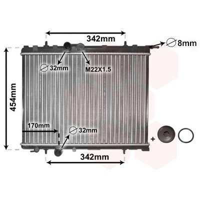 Chladič vody pro motor VAN WEZEL 40002189 – Hledejceny.cz