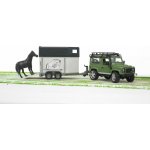 Bruder 2592 Auto Land Rover přepravní s koněm – Zboží Dáma