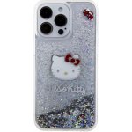 Hello Kitty Liquid Glitter Electroplating Head Logo iPhone 15 Pro Max Transparent