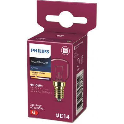 Philips 40.0W E14 230-240V 300°C T29 420Lm žárovka do trouby – Zboží Živě