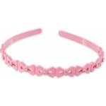 Plastová čelenka s kamínky černá – Zboží Dáma