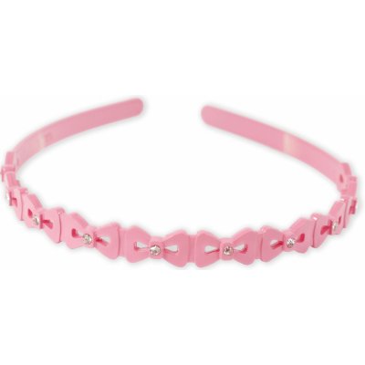 Plastová čelenka s kamínky černá – Zboží Dáma