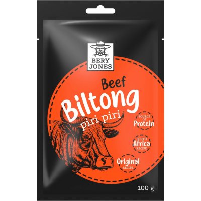 Bery Jones Biltong hovězí piri piri 100 g – Zboží Dáma