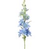 Delphinium/ Ostrožka polní BLANKYTNĚ MODRÁ, 8 květů, 3 pupenů, precizní zpracování, 60cm