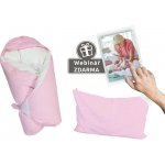 Eva Kiedroňová SET 4v1 Mini Dráček Růžový s bílými tečkami – Hledejceny.cz