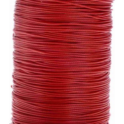 Pro Háčkování Bavlněná voskovaná šňůrka červená 5 m – Zboží Dáma