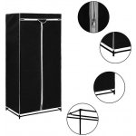 vidaXL 282437 černá 75 x 50 x 160 cm – Zbozi.Blesk.cz