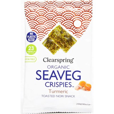 Clearspring BIO Seaveg Crispies Křupky z mořské řasy Nori s kurkumou 4 g – Zbozi.Blesk.cz