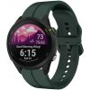 Řemínek k chytrým hodinkám PROTEMIO 87043 SILICONE Vyměnitelný řemínek pro Garmin Forerunner 255 Music tmavě zelený