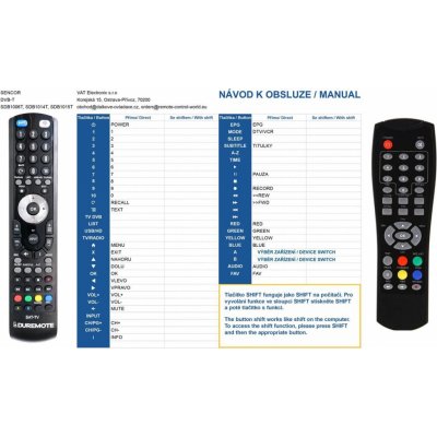 Dálkový ovladač General Sencor SDB-1006T, SDB-1014T, SDB-1015T – Zboží Mobilmania
