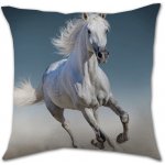 Jerry Fabrics Polštář White horse 40x40 – Zboží Mobilmania