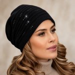Krumlovanka dámská zimní černá čepice W-0052/018 – Hledejceny.cz