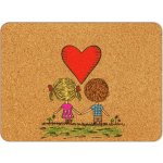 PokojovaDekorace.cz Korkové prostírání s potiskem 507 srdce 38x28cm – Zboží Dáma