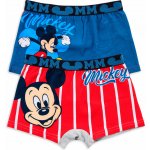 Chlapecké boxerky MICKEY MOUSE SET 2 balení 2 ks modré + červené – Hledejceny.cz
