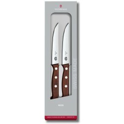 Victorinox sada steakových nožů 12cm s dřevěnou rukojetí 2 ks rovné ostří