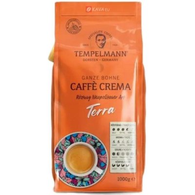 Tempelmann Terra Caffe Crema zrnková 1 kg – Hledejceny.cz