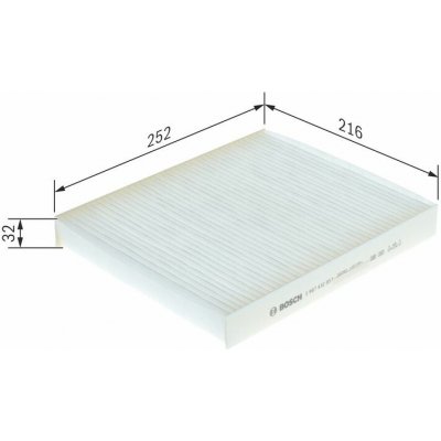 BOSCH 1 987 432 057 Filtr, vzduch v interiéru (1987432057) | Zboží Auto