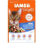 Iams Cat Adult All Breeds Ocean Fish & Green Beans In Gravy 85 g – Hledejceny.cz