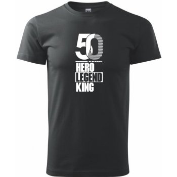 Heavy new Hero Legend King x Queen 1950 triko pánské černá
