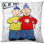 Moravská ústředna Polštář Pat a Mat A je to! PLYŠ 30x30 – Zboží Dáma