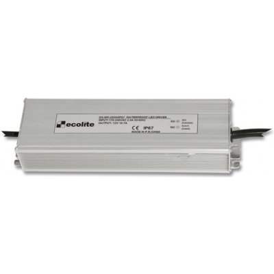 Ecolite El. trafo,230V-12V,16.7A,200W DX-WP-200W/IP67 – Zboží Mobilmania