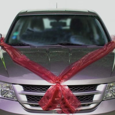 Šerpa na auto do tvaru V - bordo (1 set) – Zboží Mobilmania