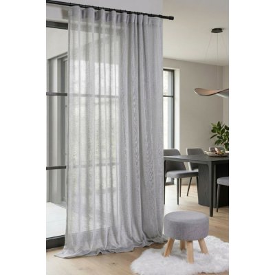 Záclona markizeta Hrubé plátýnko s olůvkem světle šedá š.320cm - 320 cm 1264 šedá – Hledejceny.cz
