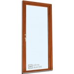 Kömmerling balkonové dveře levé zlatý dub/bílá 90x240 cm OS oboustranná klika + FAB + hliníkový práh – Hledejceny.cz
