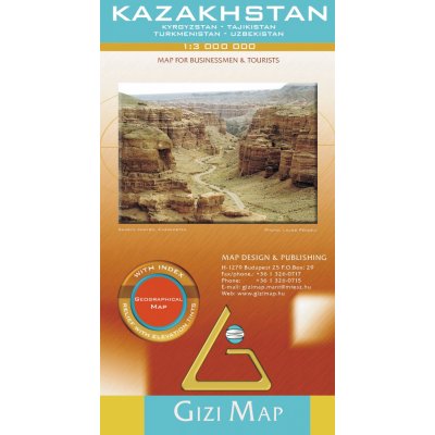 Kazachstán cestovní mapa 1:3mil. – Hledejceny.cz