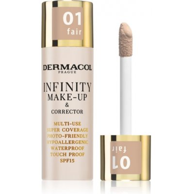 Dermacol Vysoce krycí make-up a korektor Infinity Multi-Use Super Coverage Waterproof Touch 01 Fair 20 g