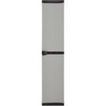 Omaxi Zahradní úložná skříň se 3 policemi šedá a černá 34x40x168 cm 875537 – Zboží Dáma