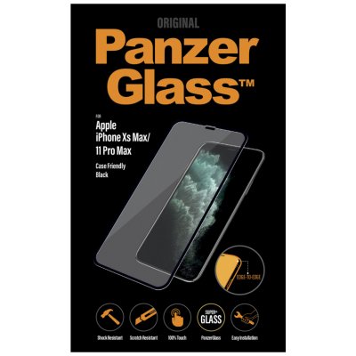 PanzerGlass - Tvrzené Sklo Case Friendly pro iPhone XS Max a 11 Pro Max, black, Černá 2666 – Zboží Mobilmania