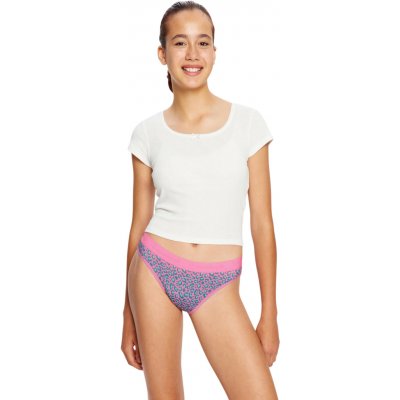 Modibodi dívčí menstruační kalhotky Teen Hipster Bikini Moderate Mystic Leopard Pink – Sleviste.cz