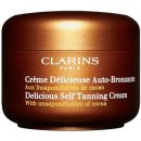 Clarins Radiance Plus samoopalovací krém na tělo a obličej s kakaovým máslem 125 ml