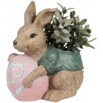 Dekorace květináč králík s vajíčkem 27*16*30 cm – Hledejceny.cz