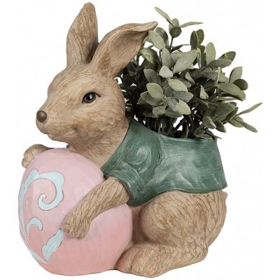 Dekorace květináč králík s vajíčkem 27*16*30 cm – Hledejceny.cz