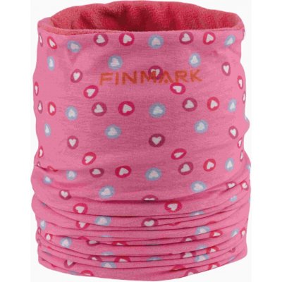 Finmark Children´s multifunctional scarf with fleece Růžová Mix – Sleviste.cz