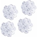 MSV sada 4 protiskluzových podložek GALETS ve tvaru oblázků průhledná 12 x 13 cm – Zboží Mobilmania