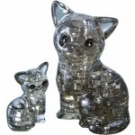 HCM KINZEL 3D Crystal puzzle Kočka s koťátkem 49 ks – Zboží Mobilmania