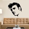 U Foťáka Samolepka na zeď Elvis Presley obličej silueta 52x52cm