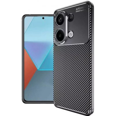 Silikonové Nexeri Coolcase Carbon Fiber na mobil Xiaomi Redmi Note 13 4G Černé – Zboží Mobilmania