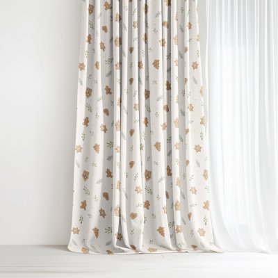 Goldea vánoční závěs luca - vánoční cukroví 200x150 cm – Hledejceny.cz