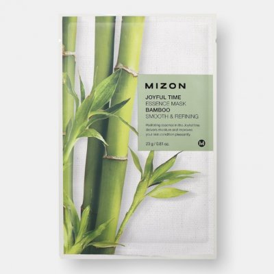 Mizon plátýnková 3D maska s bambusem pro hydrataci a zjemnění pleti Joyful Time Essence Mask Bamboo 23 g