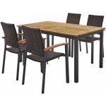 Livarno Home Sada hliníkového zahradního nábytku Valencia, 5dílná, hnědá – Zboží Dáma Livarno Home Sada hliníkového zahradního nábytku Valencia, 5dílná, hnědá – Zboží Dáma