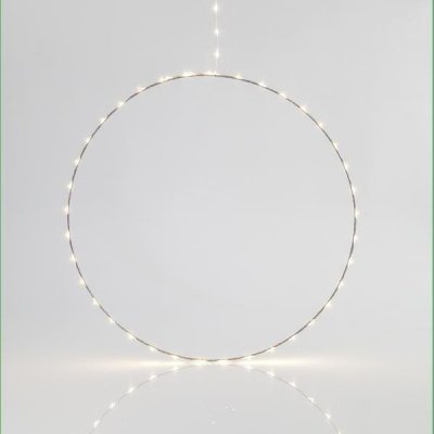 EUROLAMP Vánoční osvětlení Závěsné kroužky 55 LED 40 cm IP44 600-22414