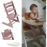 Stokke Tripp Trapp a Baby Set Heather Mauve + pultík Vanilla White – Hledejceny.cz