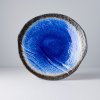 Talíř MIJ Kulatý talíř s nepravidelným okrajem COBALT BLUE 27cm