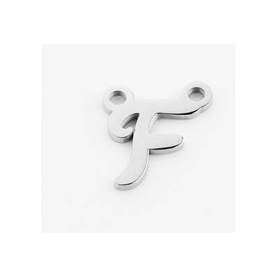 Šperky4U Ocelový přívěšek písmeno - iniciála - OK1390-F – Zboží Mobilmania
