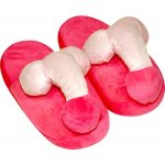 Plyšové pantofle Penispuschen pink – Zboží Dáma