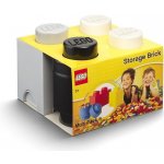 LEGO® Storage stolní boxy se zásuvkou Multi-Pack 3 ks černá bílá šedá